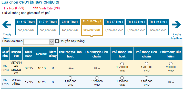 vé-máy-bay-tết-Hà-Nội-Vinh