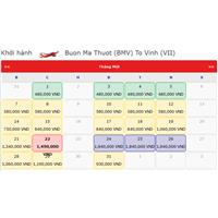 Vé máy bay tết Buôn Mê Thuột Vinh 2020