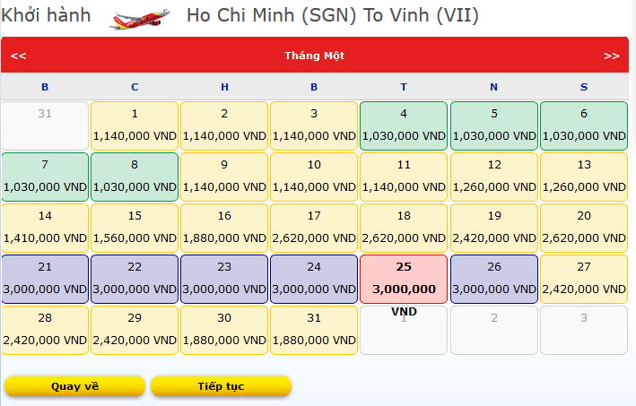 vé-máy-bay-tết-Sài-Gòn-Vinh